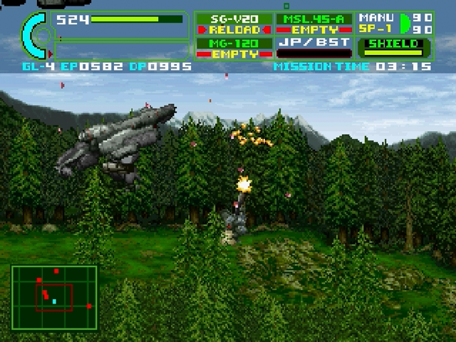 Assault Suit Leynos 2 screenshot 4 for Sega Saturn